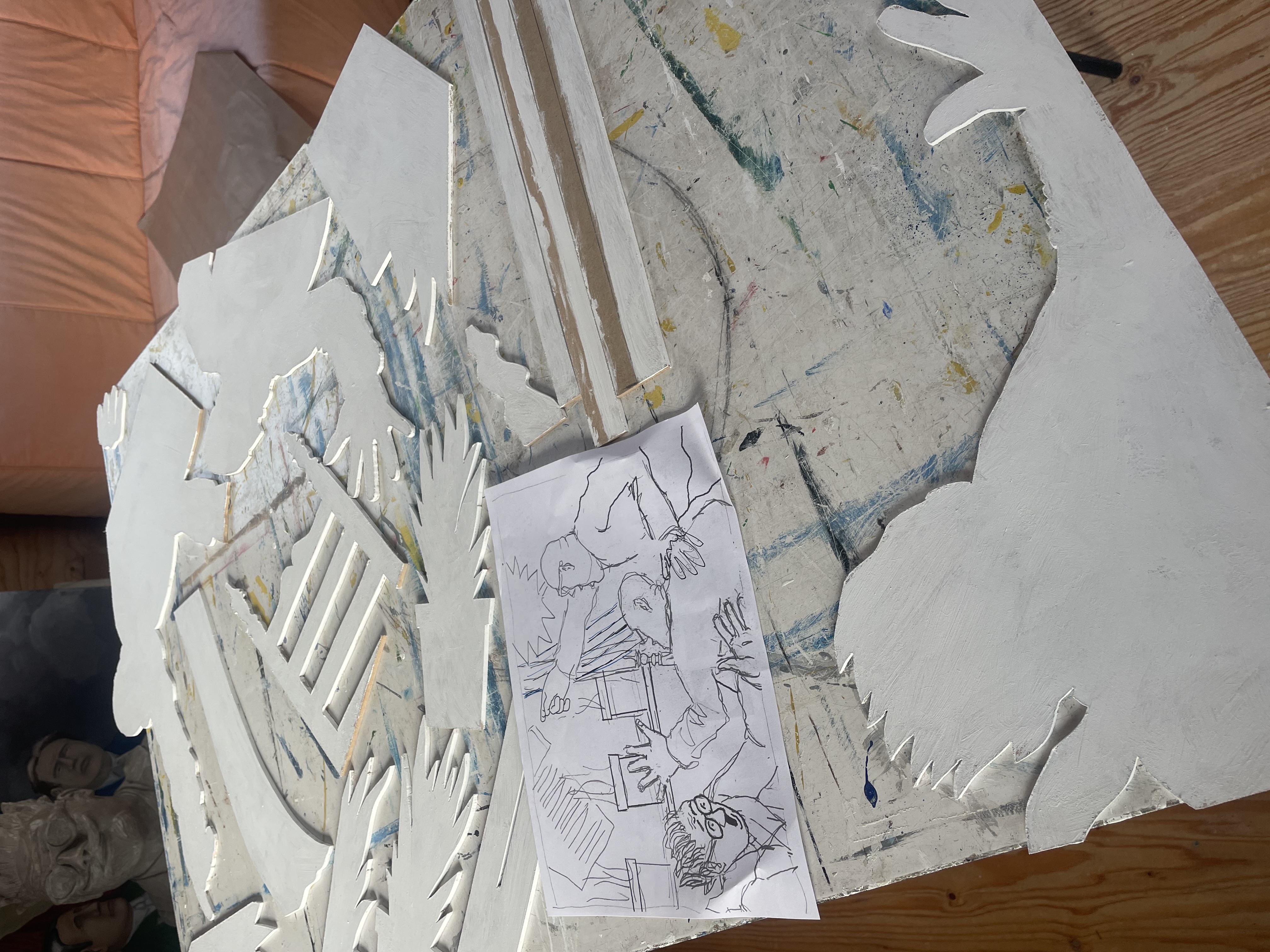 drie dee schilderij sanseveria afbeelding vijf